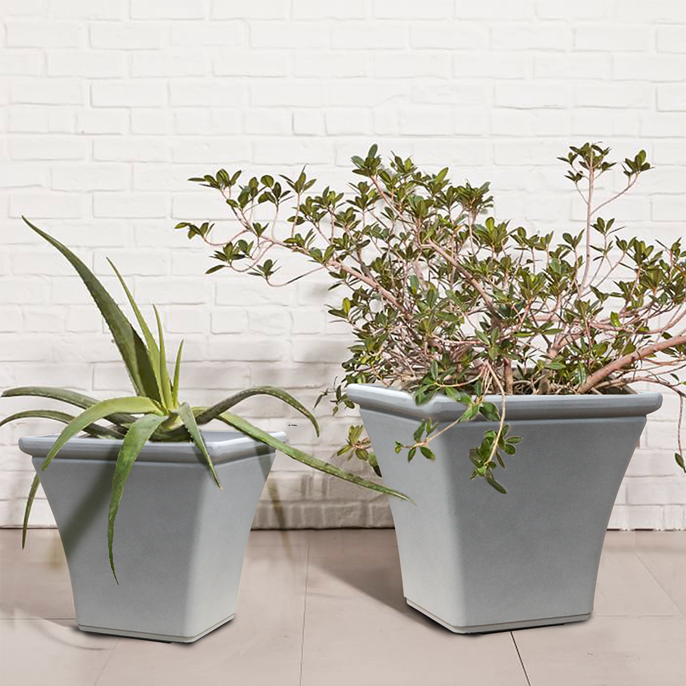Rotterdam Planter Flower Planter Light Weight Smooth Planter Pottery Aged Lite