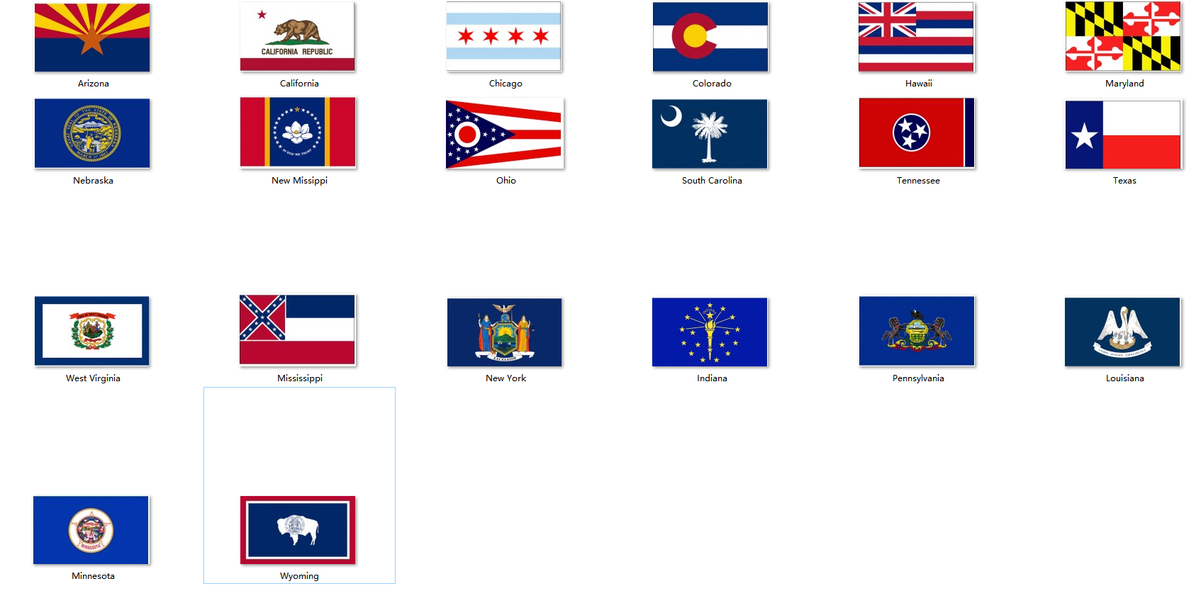 Polyester American State Flag