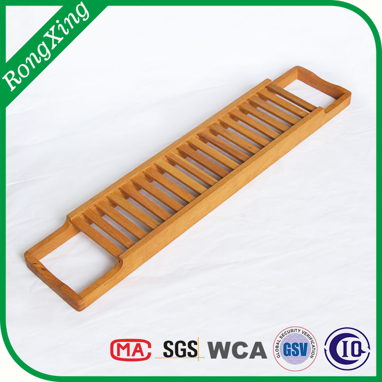 Bamboo bathtub caddy,bathtub rack