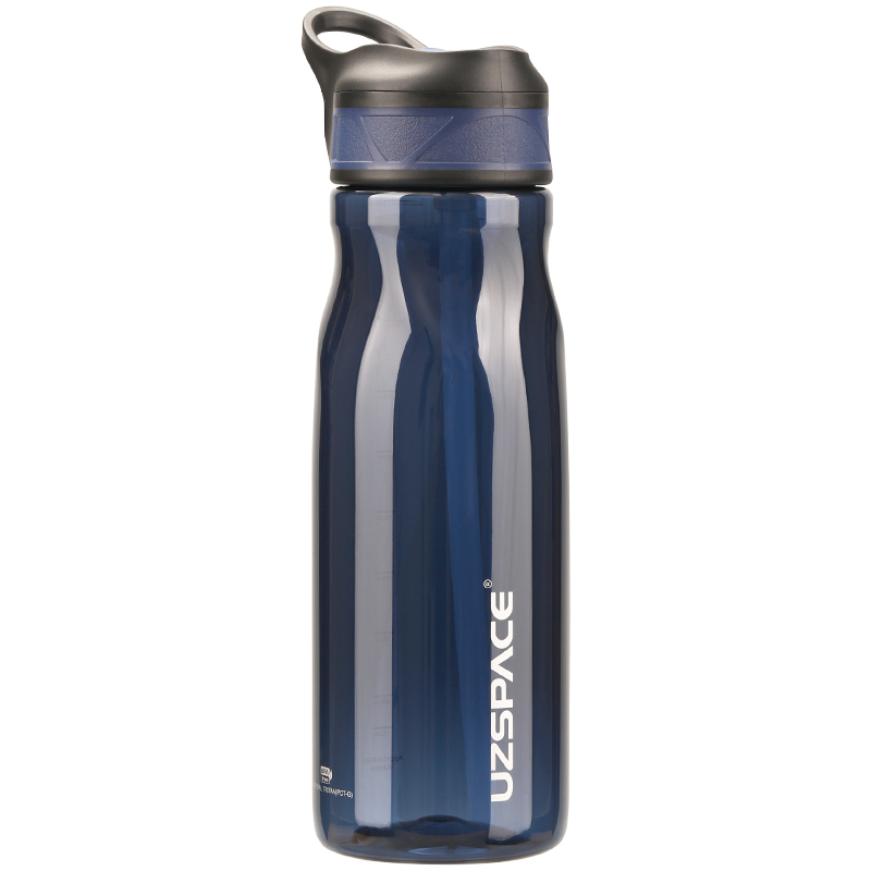 UZSPACE New Design 1000ML running sports tritan BPA free clear portable water bottles for fitness