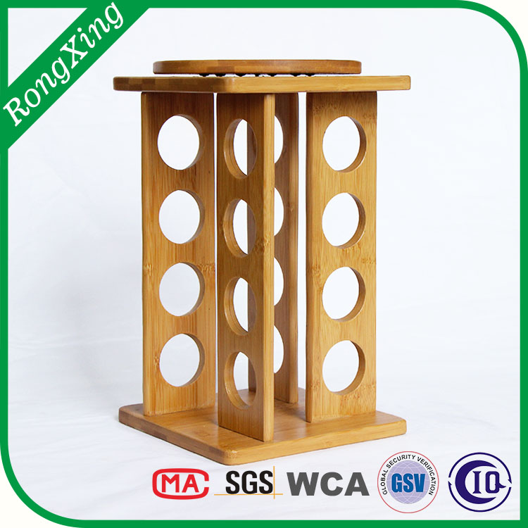 Bamboo spice rack