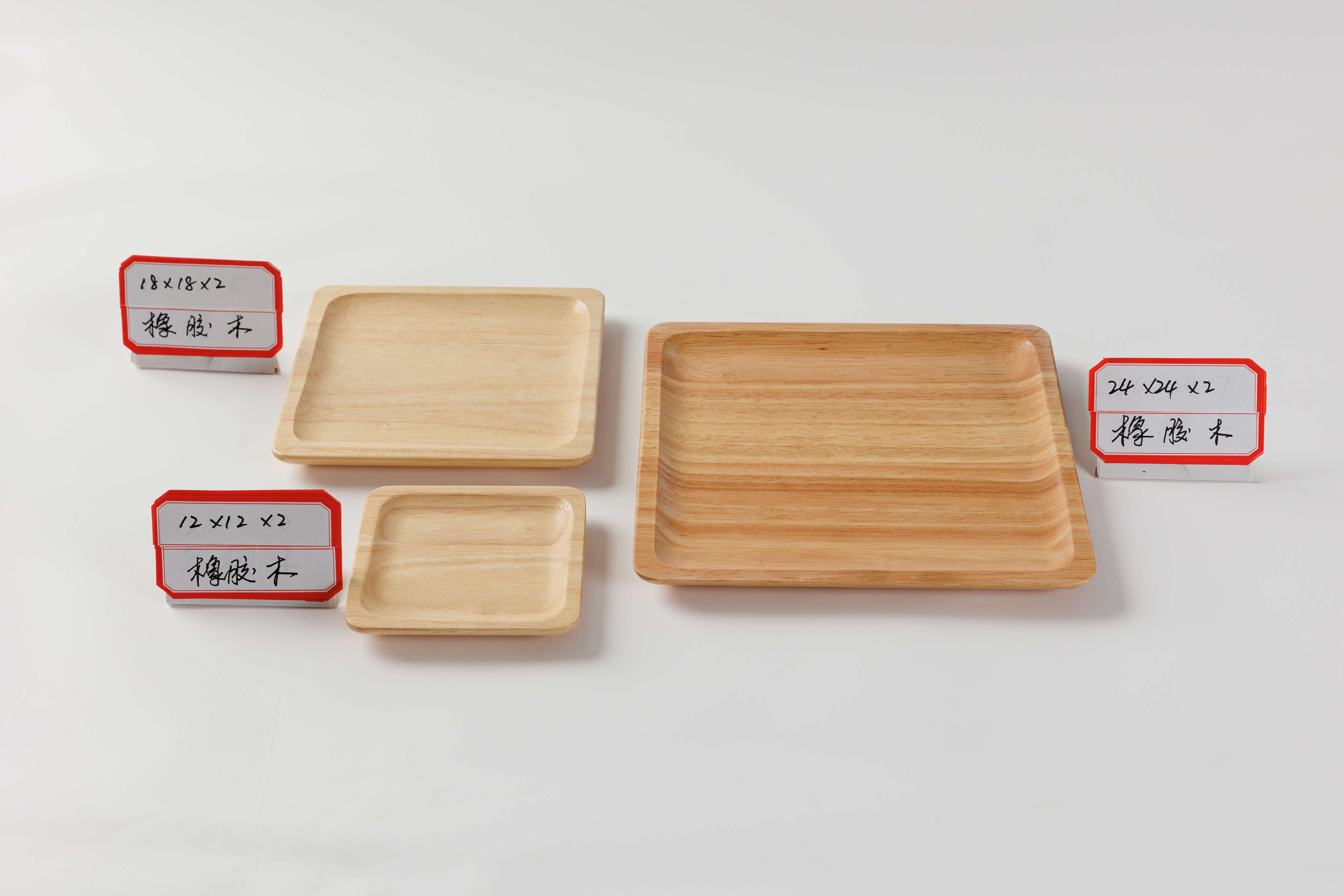 Rubber wooden plate022
