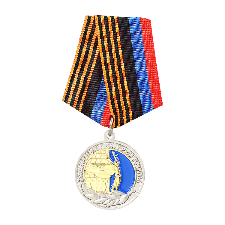 Custom gold medals with ribbon