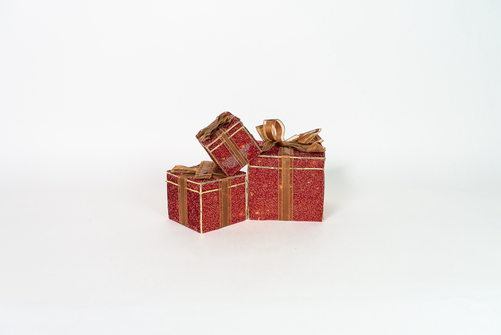 8 Functions Festival Christmas Decorations Led Light Gift Box