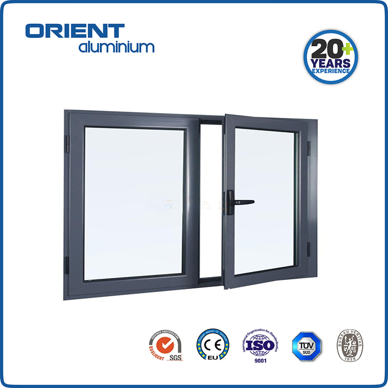 Latest Design Popular Aluminum Soundproof Casement Window Double Glazed