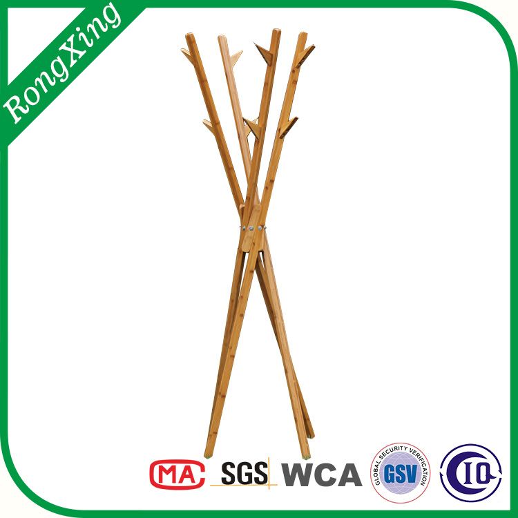 Bamboo coat tree,bamboo clothes rack