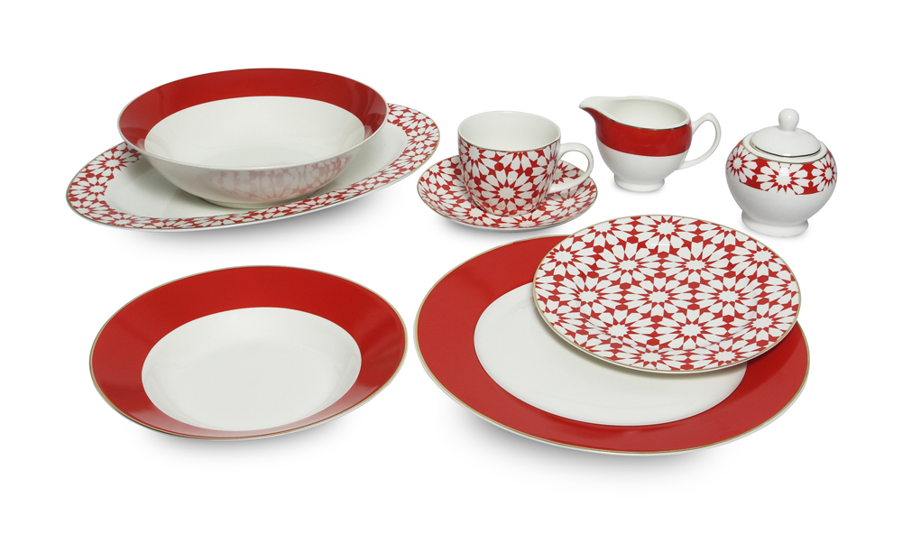 45pcs new bone china dinner ware