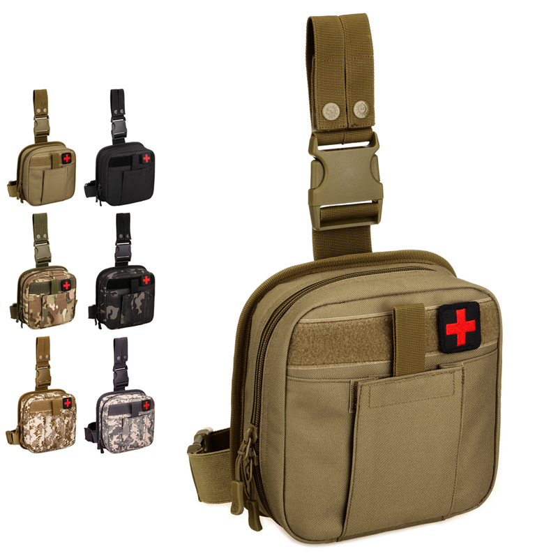 SOLAPOLLO Portable Tactical Medical Pack Hiking Male Waist Hip Leg Pack OEM
