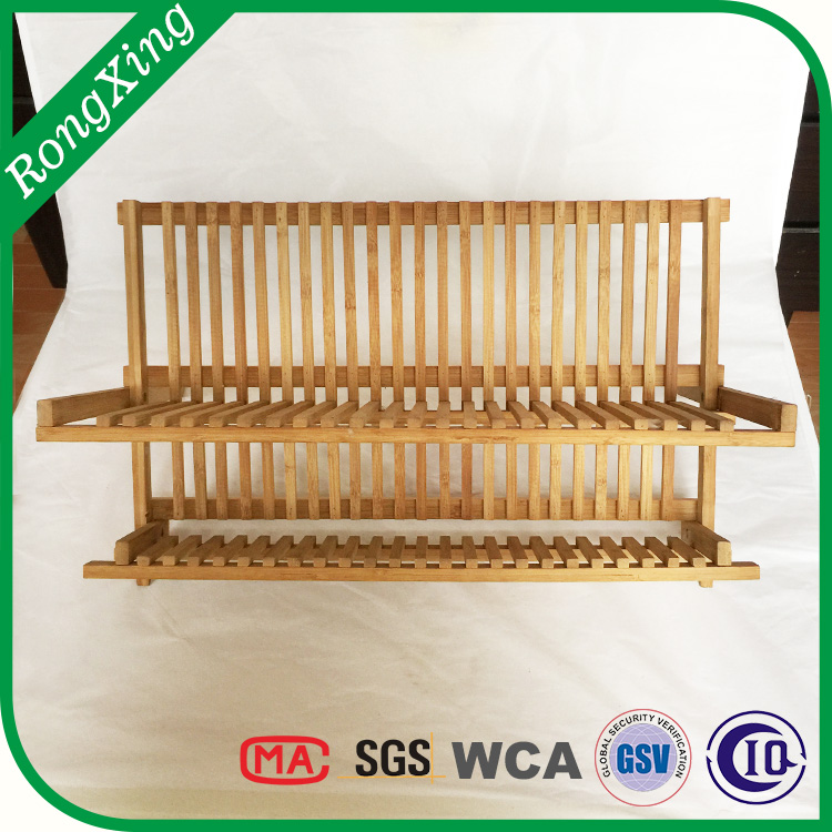 Bamboo dish rack
