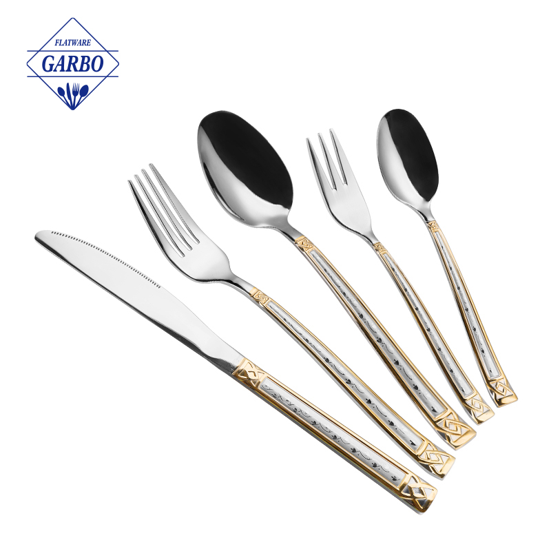 Mid-East Market stock 201 SS premium quality silver flatware set