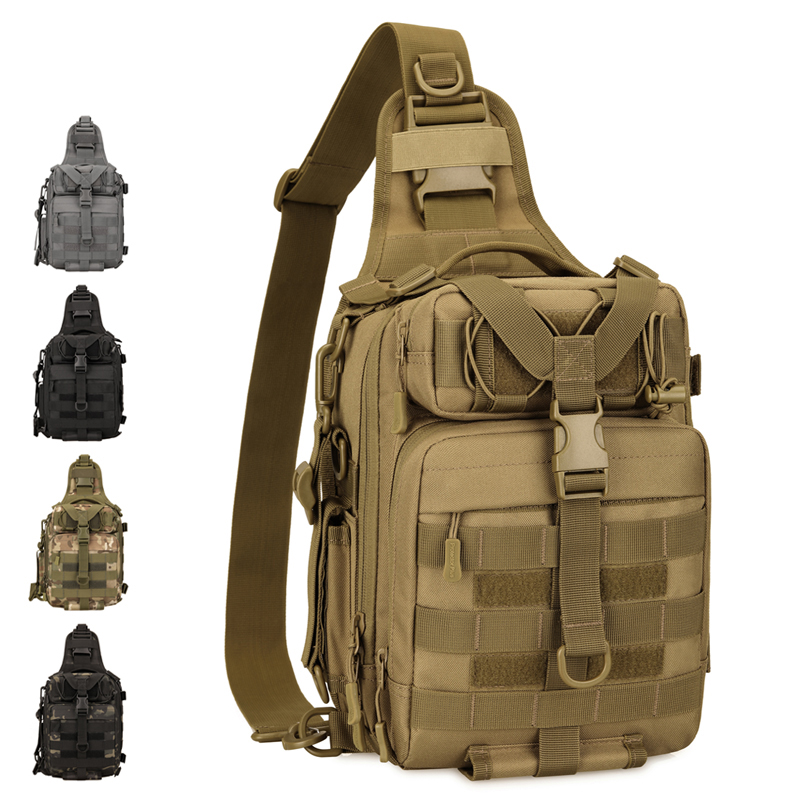Factory custom tactical waterproof military messenger bag military tactical camouflage chest bag