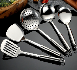 Stainless steel kitchen ware with silver color