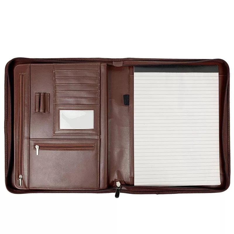 Women Men Interview School Office Business Resume Folder Organizer PU Leather Portfolio Padfolio