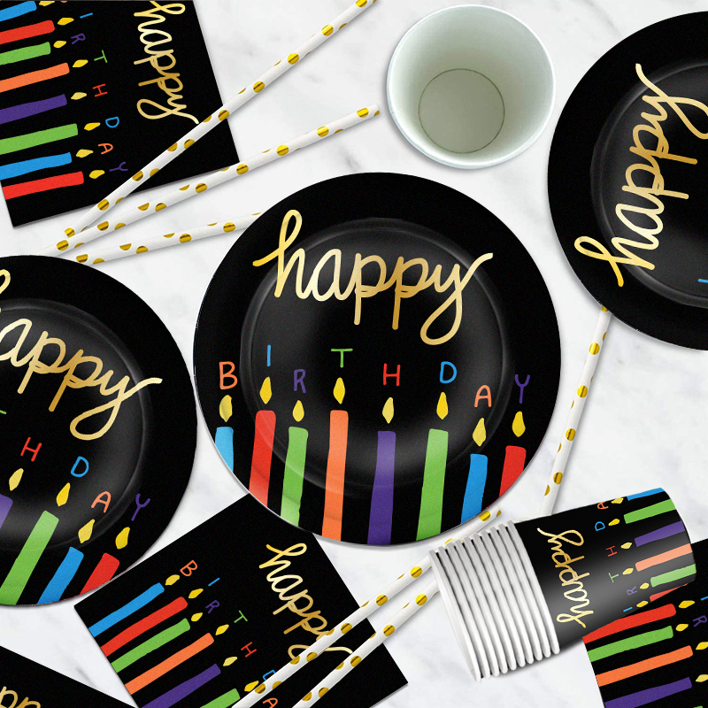 Happy Birthday Party Tableware Set