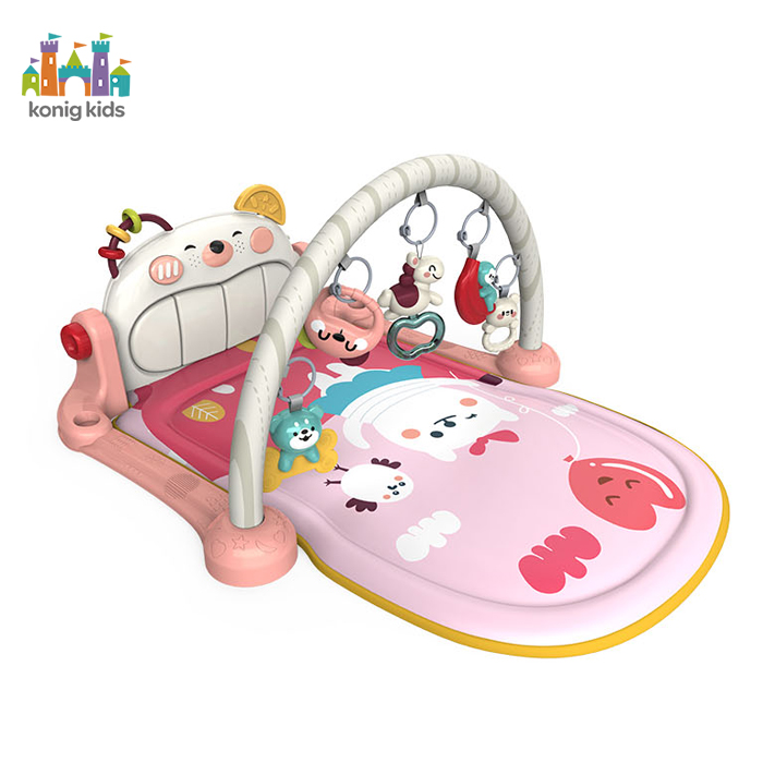 Konig Kids*Double-sided Baby Kick 'n Play Piano Gym with Music and Light, Including 5 Hanging Toys
