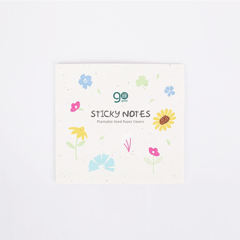 Sticky notes plantable seed paper