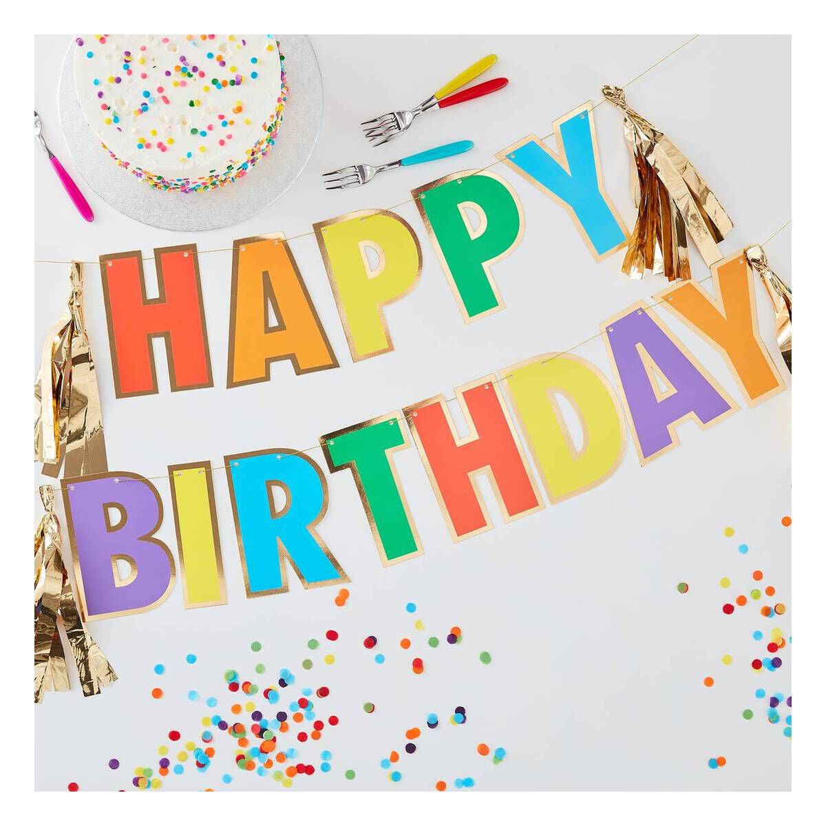 Rainbow Happy Birthday Bunting