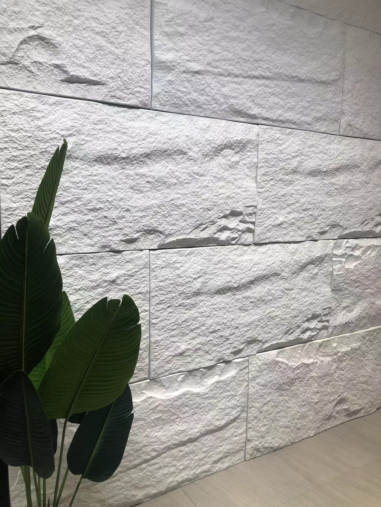 PU faux stone wall panel Villa building materails