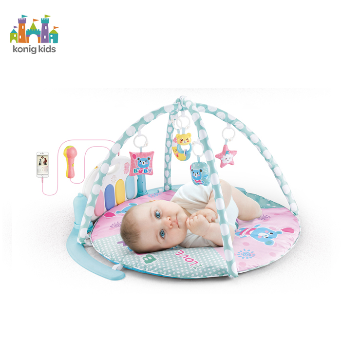 Konig Kids Baby Kick 'n Play Piano Gym with Music and Light,With Remote Control