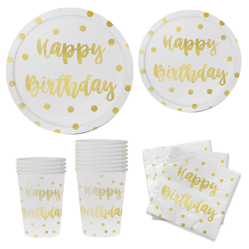 Happy Birthday Party Tableware Set