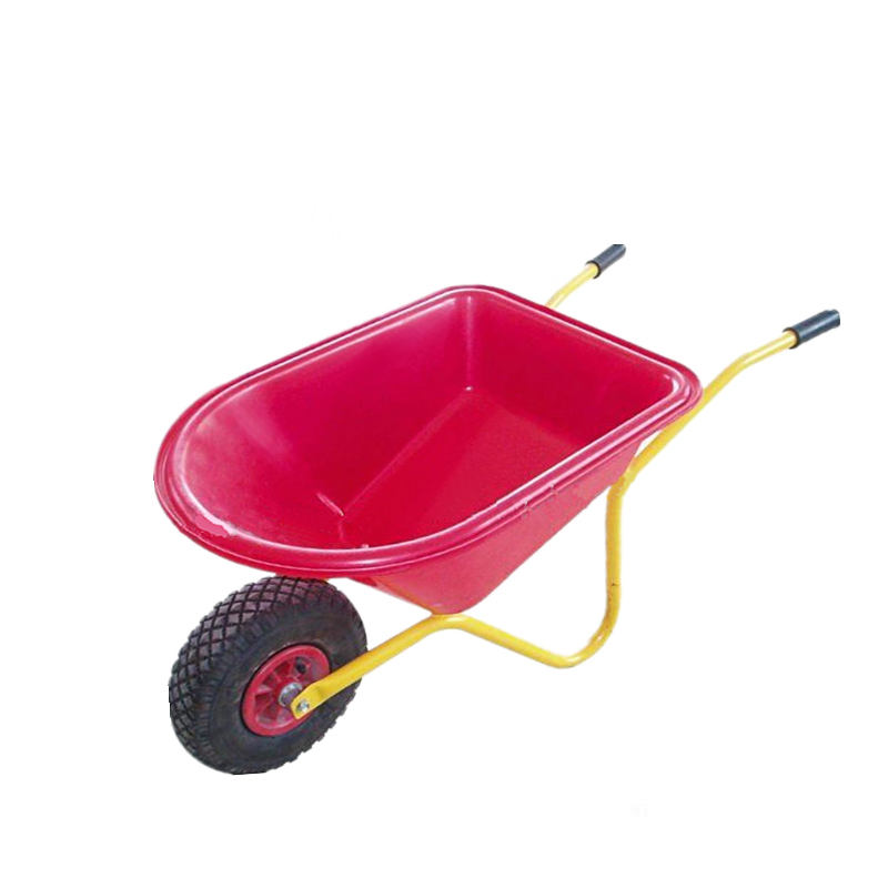 High Quality Powder Coated Kids Toy Plastic Garden Mechanical Wheelbarrow