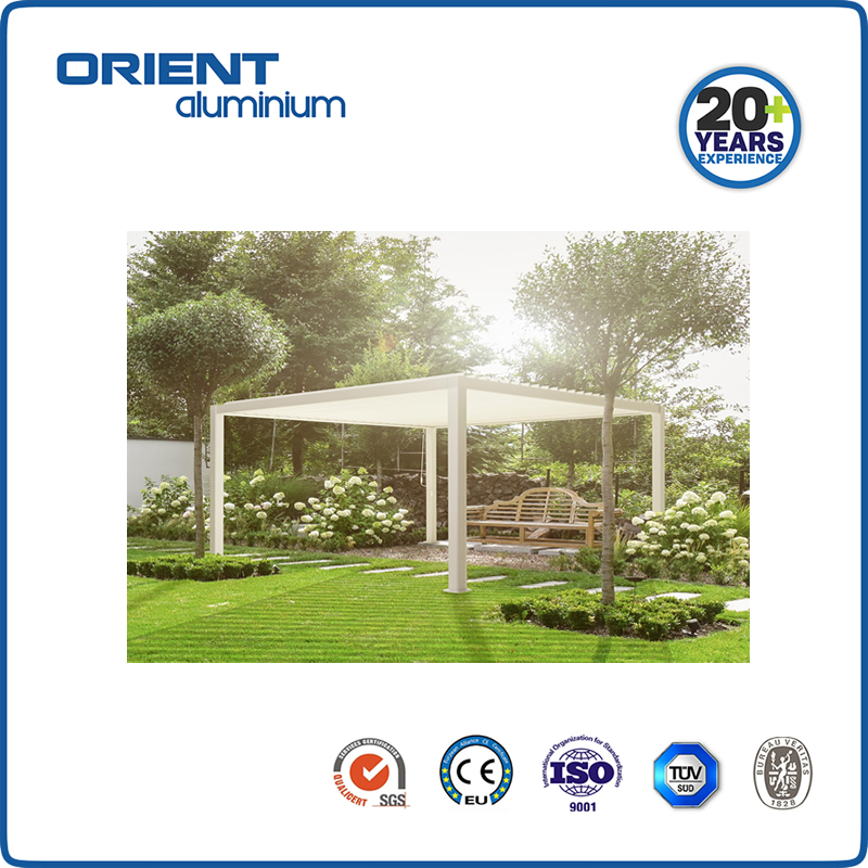 Modern Waterproof Garden Aluminum Electric Garden Furniture Pergola Gazebo