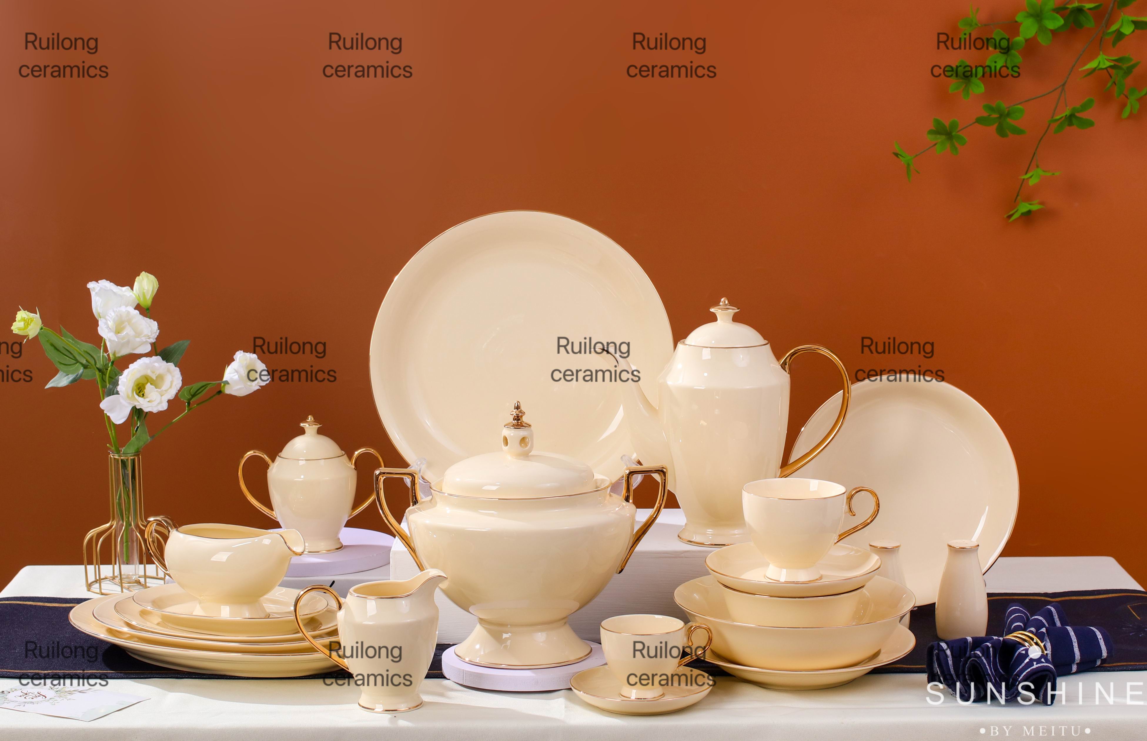 Planar simple elegant life porcelain series