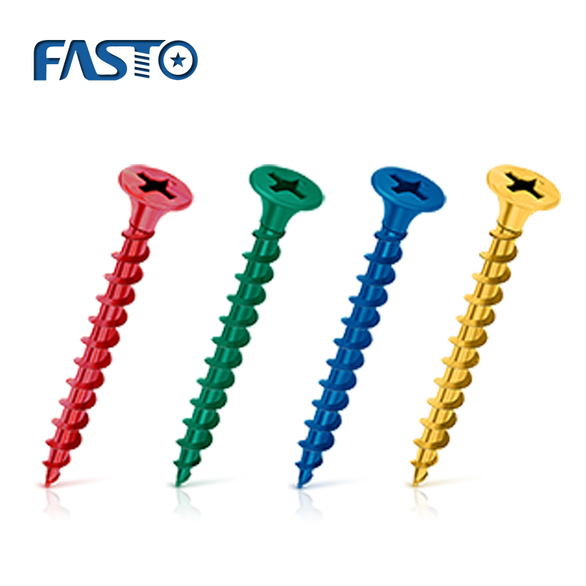 color drywall screws