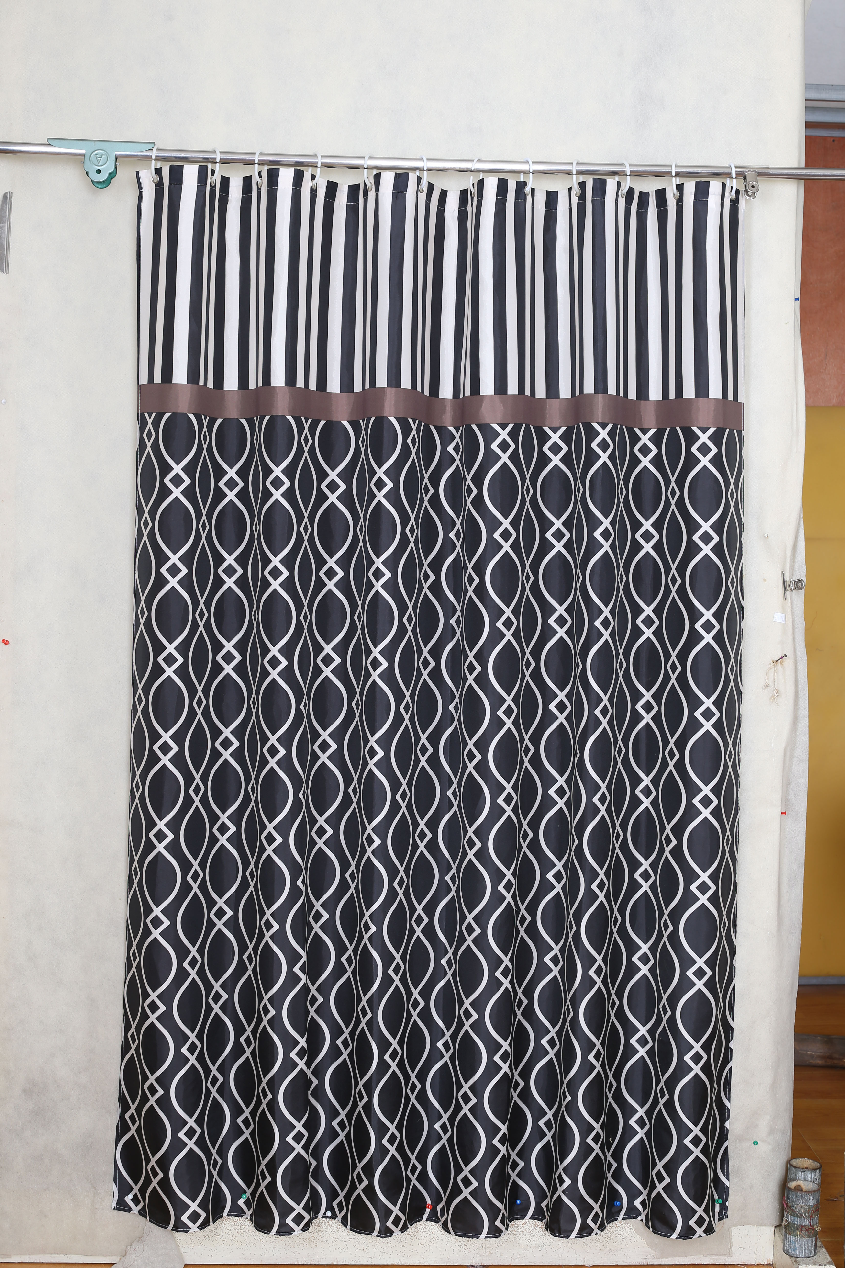 Waffle Weaving Shower curtain