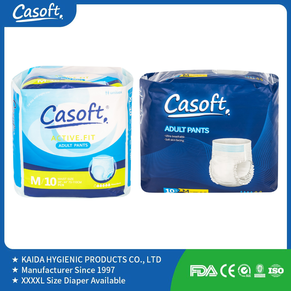 Adult Incontinence Potty Training Casoft Pull Up Diaper Underwear Bottom Up Pant Style for Adult