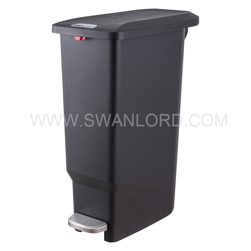 40L Plastic Rectangle soft-close trash can (Patent Design)