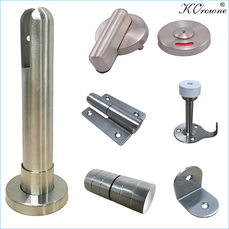 Waterproof HPL Compact Laminate Toilet Cubicle Partition Hardware Accessories Fittings Ironmongery
