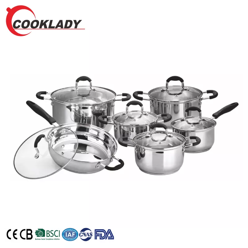 Germen Cookware Stainless Steel Induction Cooking Cookware Sets
