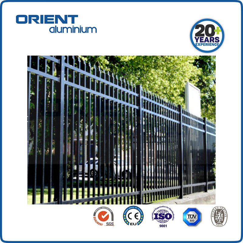 Cheap Custom Residential Steel Fencing Black Metal Picket Decorative Aluminium Fence Panels For Sale
