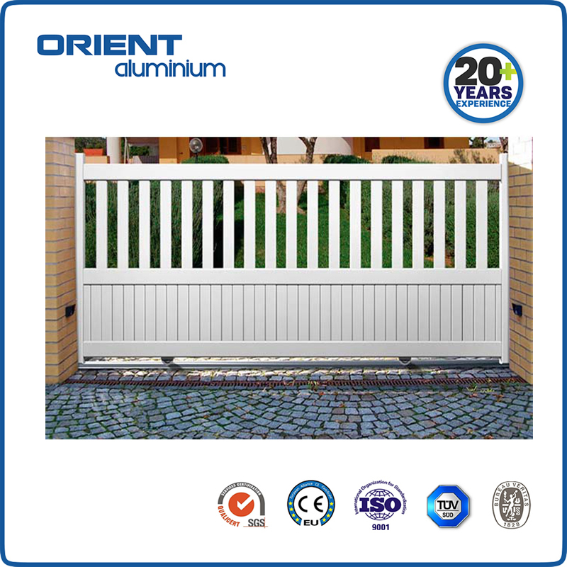 Customized Aluminum Driveway Sliding Gates Design Electric Automatic Wireless Driveway Gate Remote