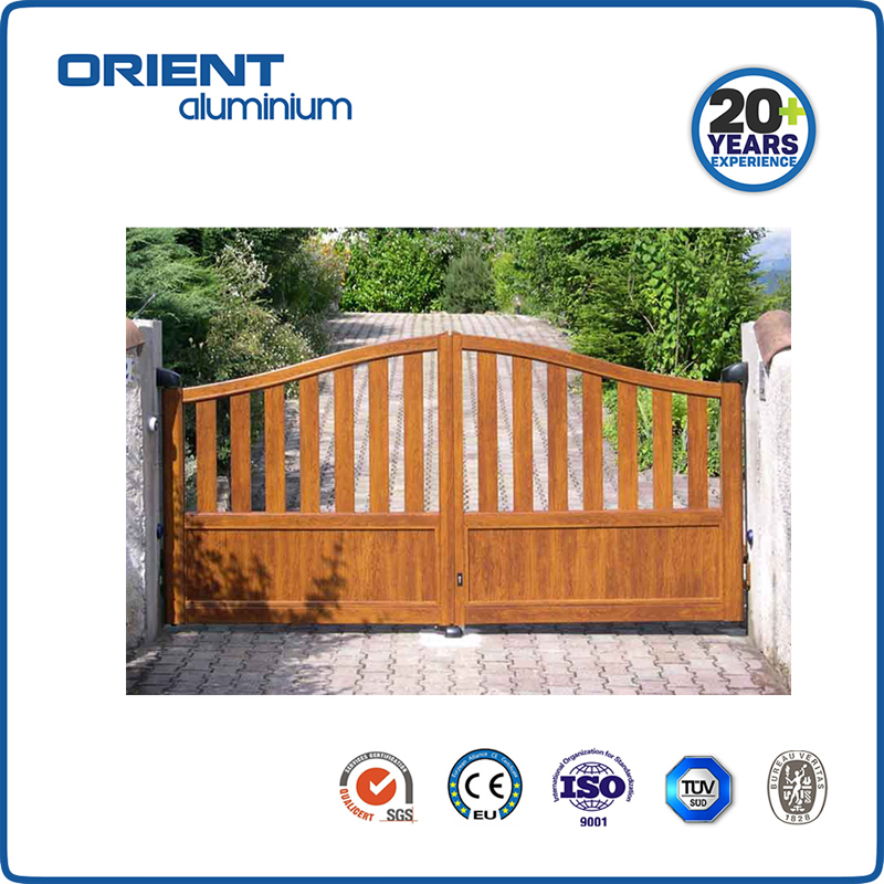 Aluminium metal gates electric metal sliding garden gate design aluminum sliding metal gate designs