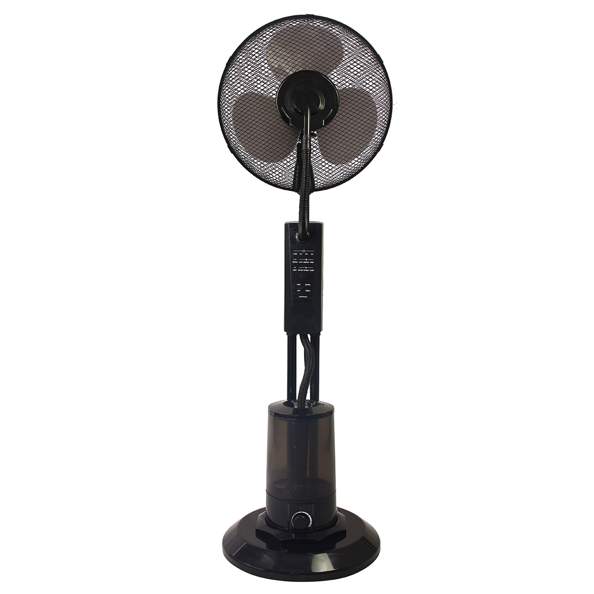 16 Inch Electric Water Spray Fan With Water Air Cooler Mist Function Pedestal Fan