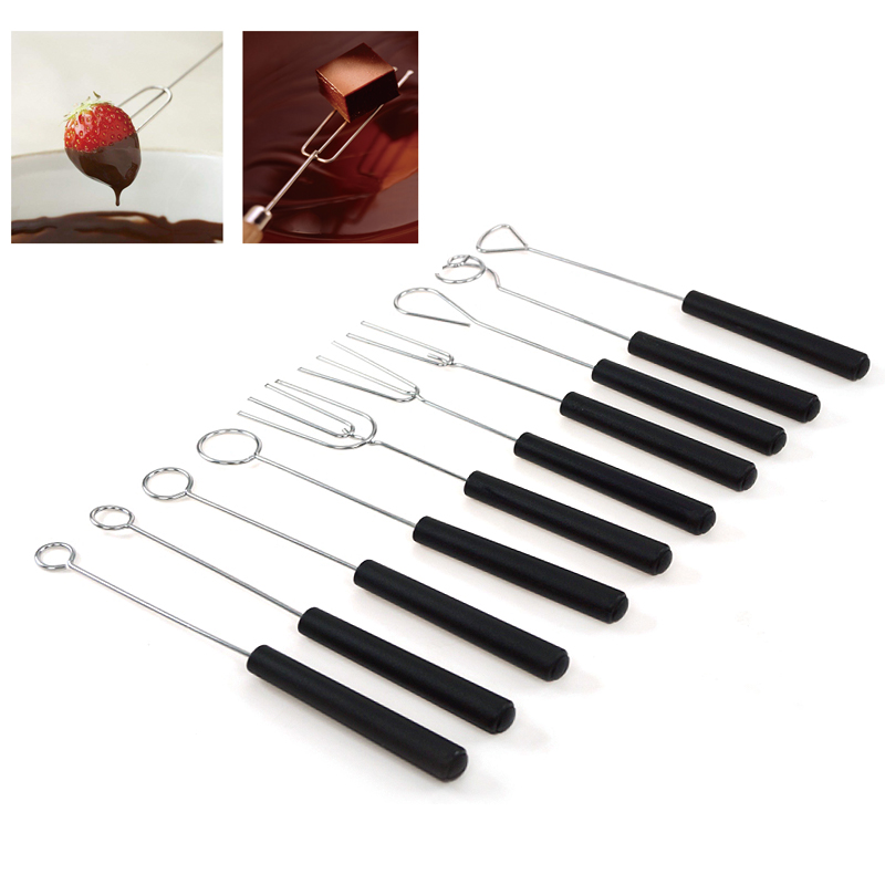 WINA 10Pcs Stainless Steel Chocolate Dipping Fork Set