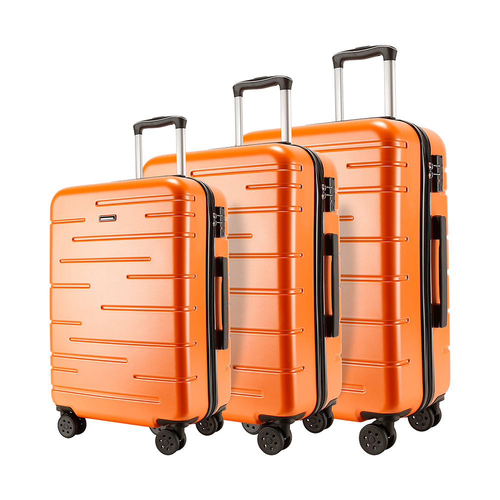 Fashion 3 pcs Set ABS Material Travel Luggage Suitcase Set