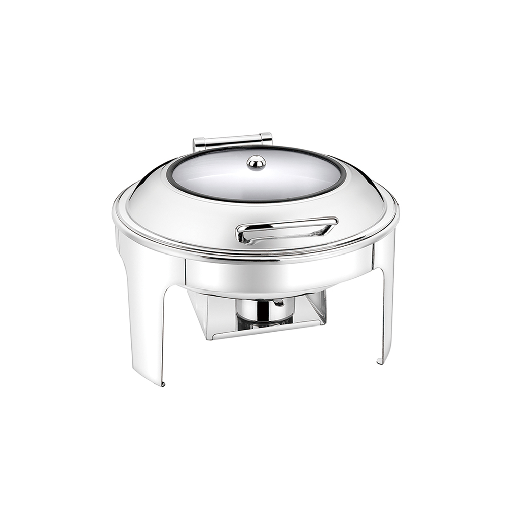 Stainless Steel Visible Chafing Dish W/ Soft Close Cover