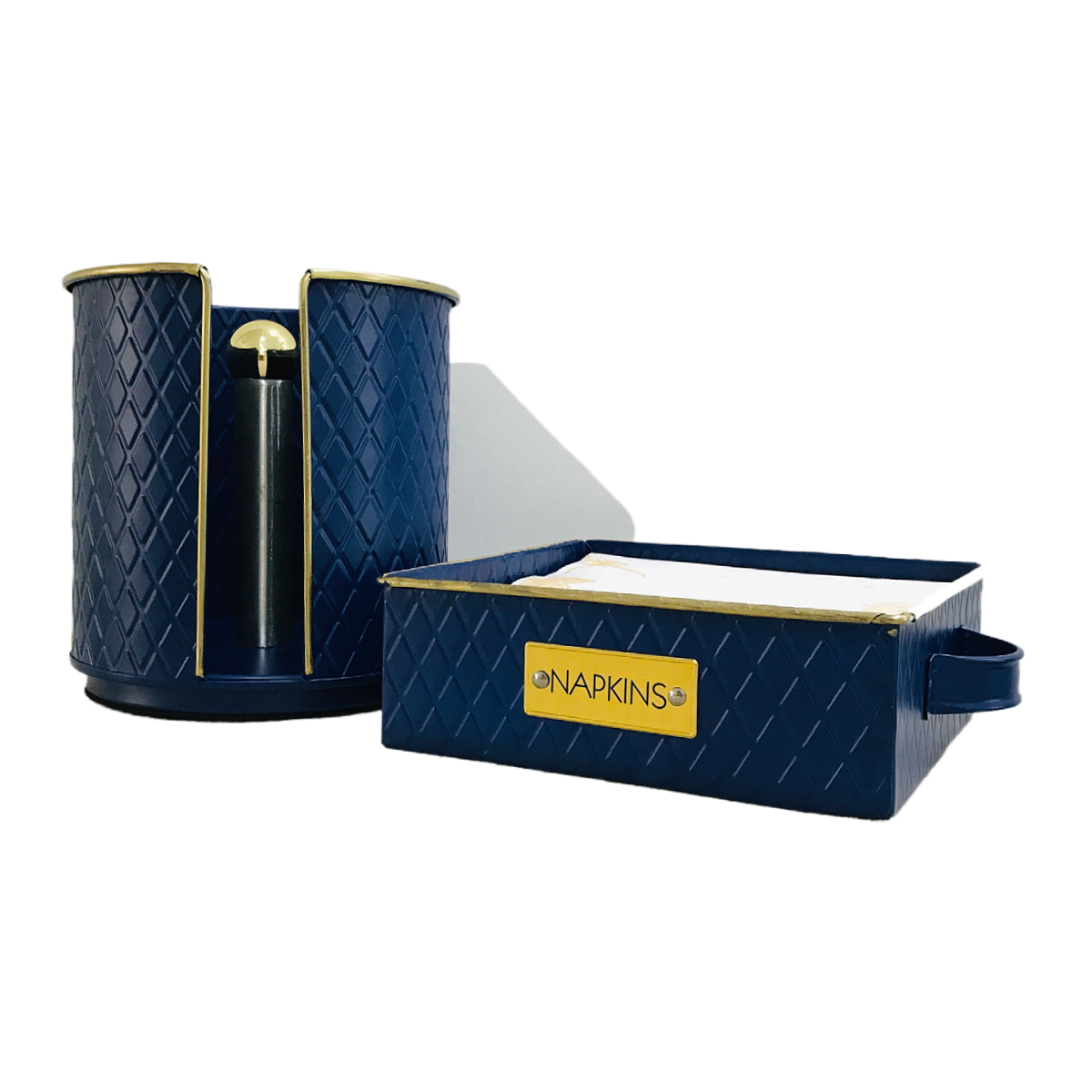 Custom Farmhouse Countertop Metal Kitchen Restaurant Paper Towel Napkin Tissue Holder Gold for Table