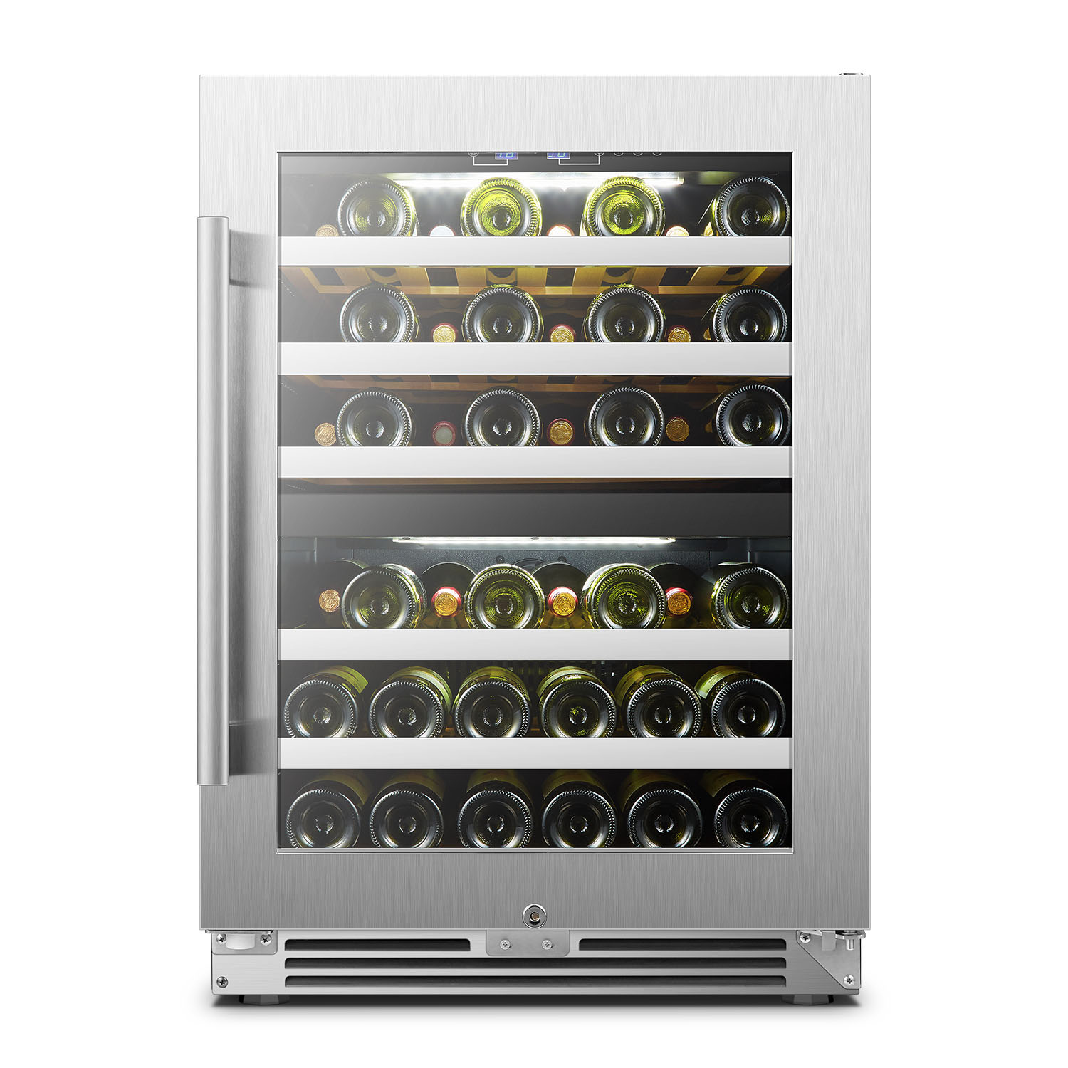 USF-54D 154L 44-46 Bottles Dual Zone Compressor Wine Cooler
