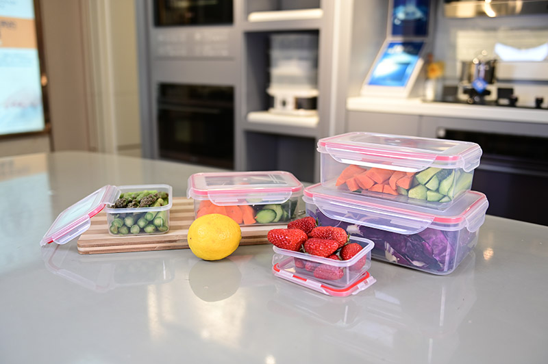 Elam Set of 6 Plastic Food Storage Box with Airtight lids
