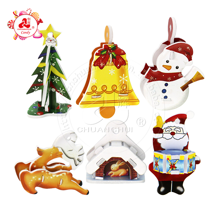 Christmas Cartoon Foam Paper 3D DIY Jigsaw Puzzle small decorations Toy