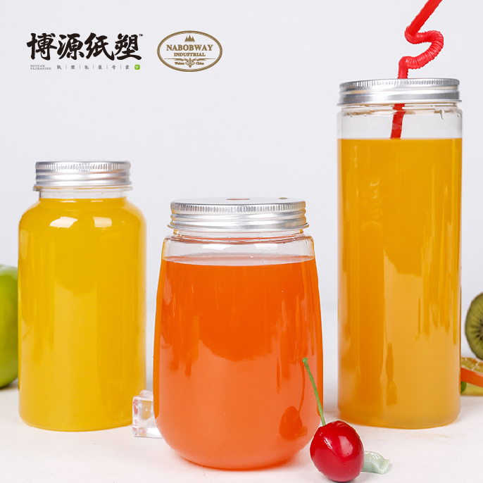 Disposable Plastic Can Plastic PET Bottle Smoothie Cup