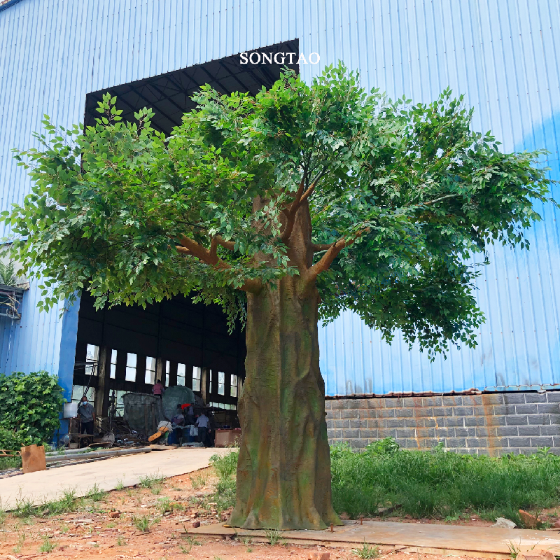 Artificial banyan trees for indoor decor