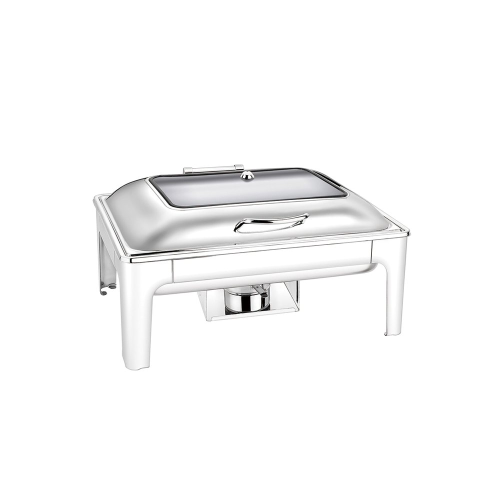 Ss Visible Rect. Chafing Dish W/ Soft Close Cover