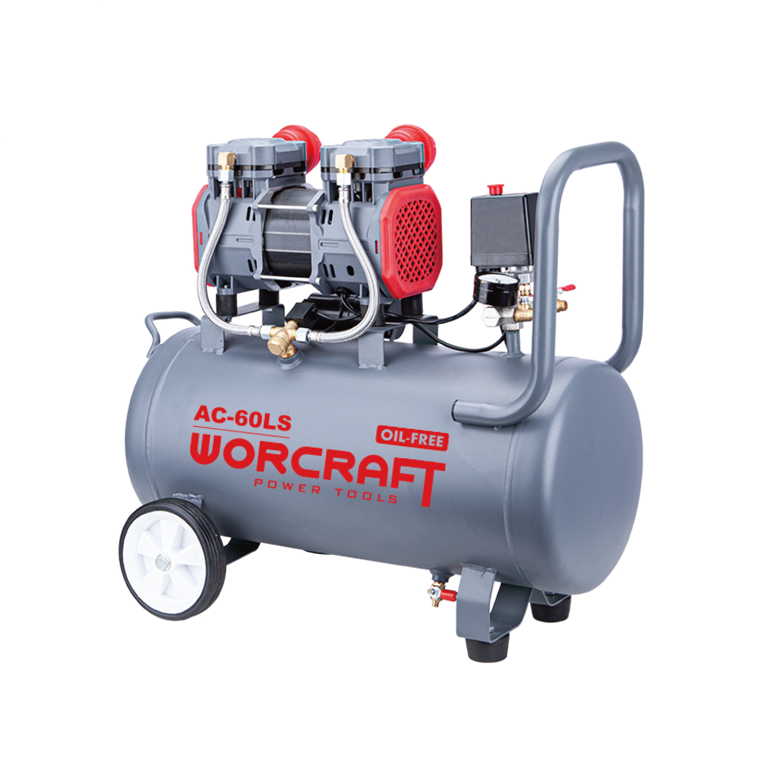 WORCRAFT 50L Oil-Free Compressor AC-60LS