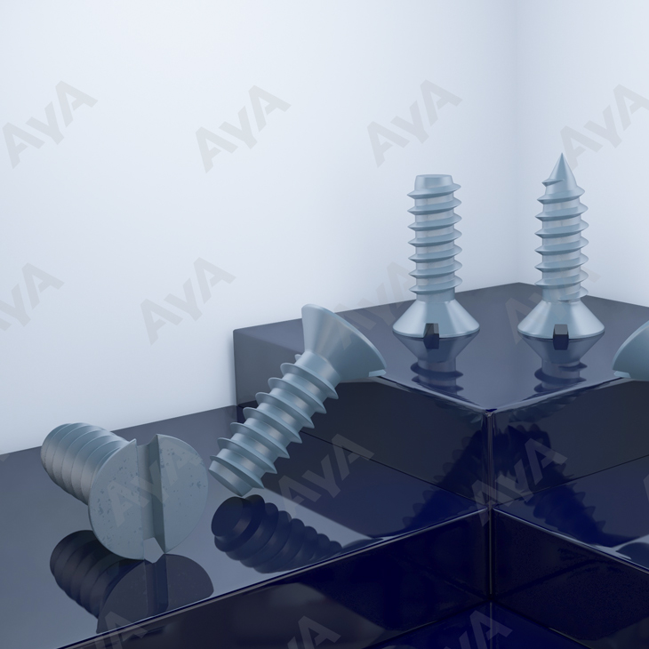 AYA Black Flat Head Self Tapping Screws