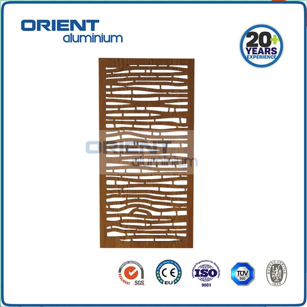 Laser cut aluminum fence panels